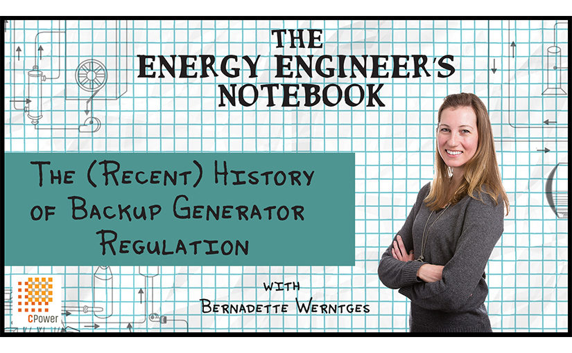 The Recent History of Backup Generator Regulation (Video)